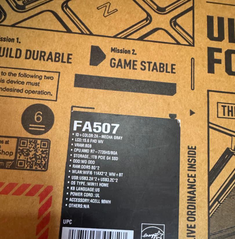 Gaming laptop