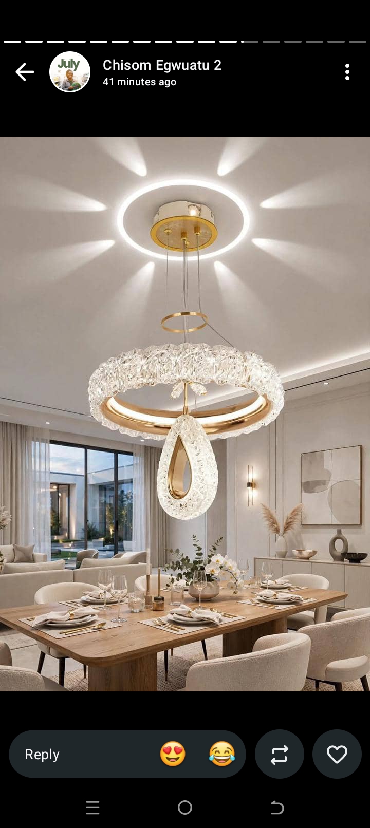 Luxury chandelier