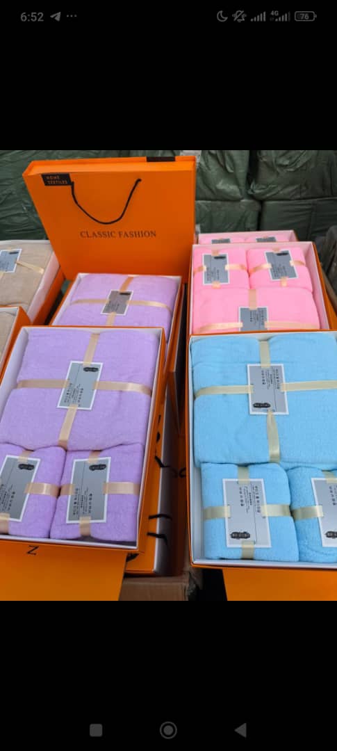 3 in 1 boxed and bagged Towel